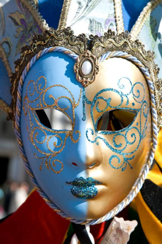 Mascara del Carnaval de Venecia, Venecia, Veneto, ...