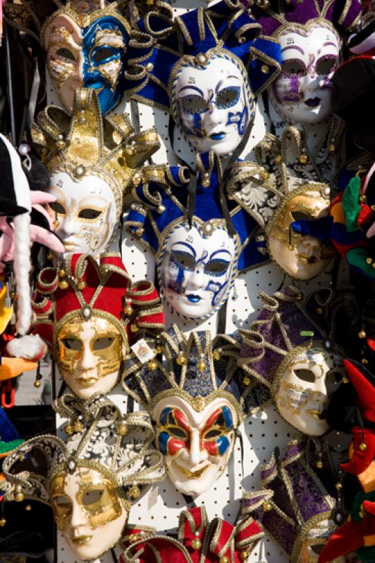 Mascaras del Carnaval de Venecia, Venecia, Veneto,...