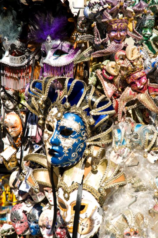 Mascaras del Carnaval de Venecia, Venecia, Veneto,...