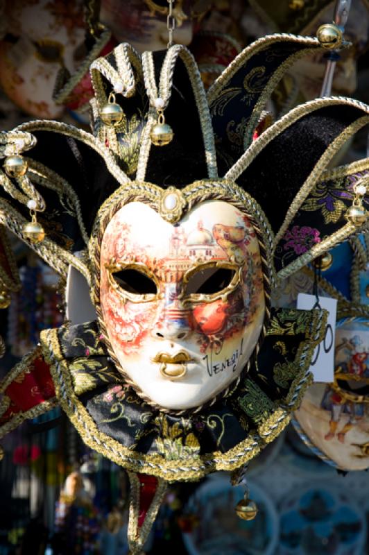 Mascara del Carnaval de Venecia, Venecia, Veneto, ...