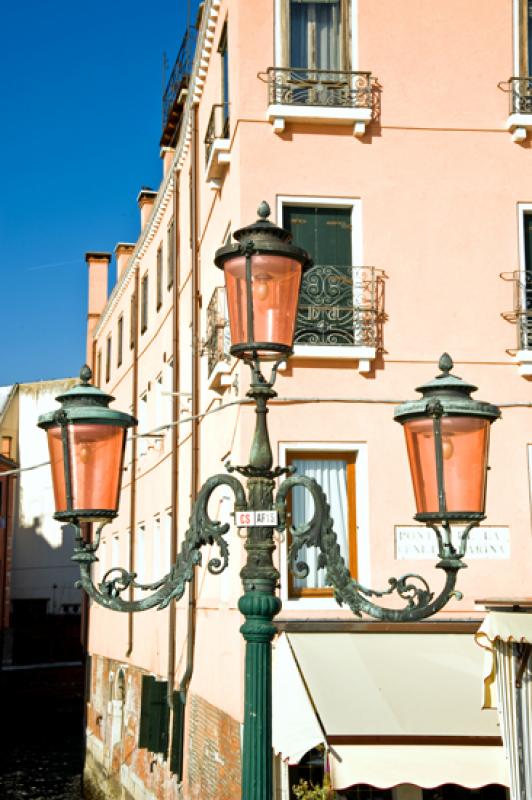 Detalle de un Farol, Venecia, Veneto, Italia, Euro...