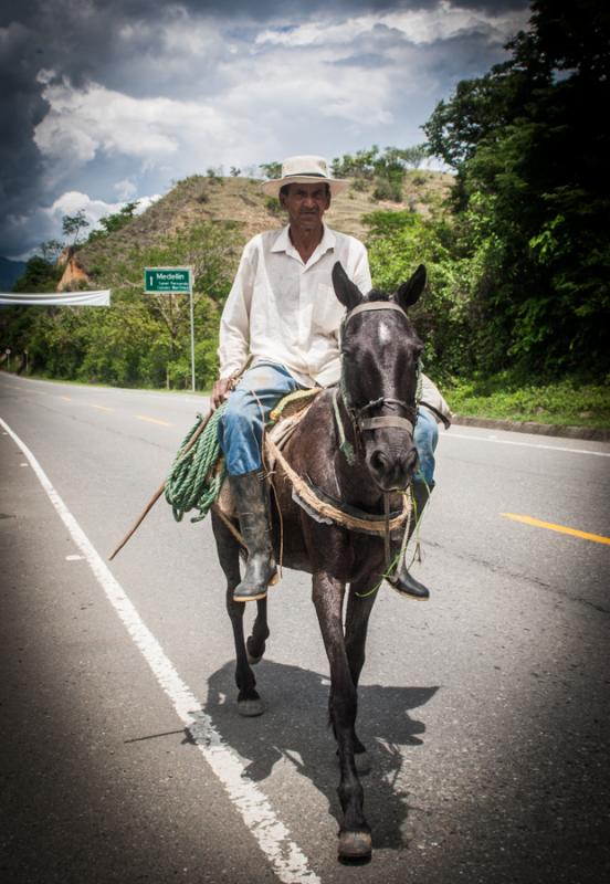 Campesino, Santa Fe de Antioquia, Colombia, Sur Am...