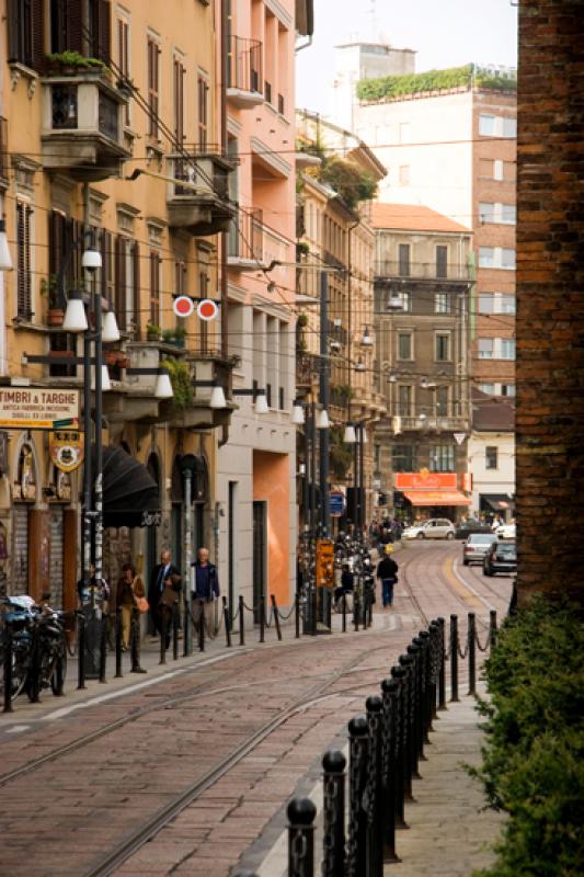 Corso di Porta Ticinese, Milan, Lombardia, Italia,...