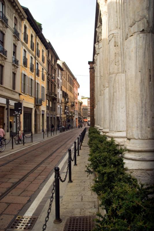 Columnas de San Lorenzo, Milan, Lombardia, Italia,...