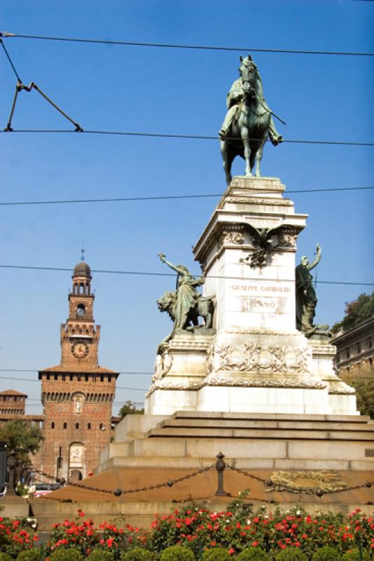 Monumento a Giuseppe Garibaldi, Milan, Lombardia, ...