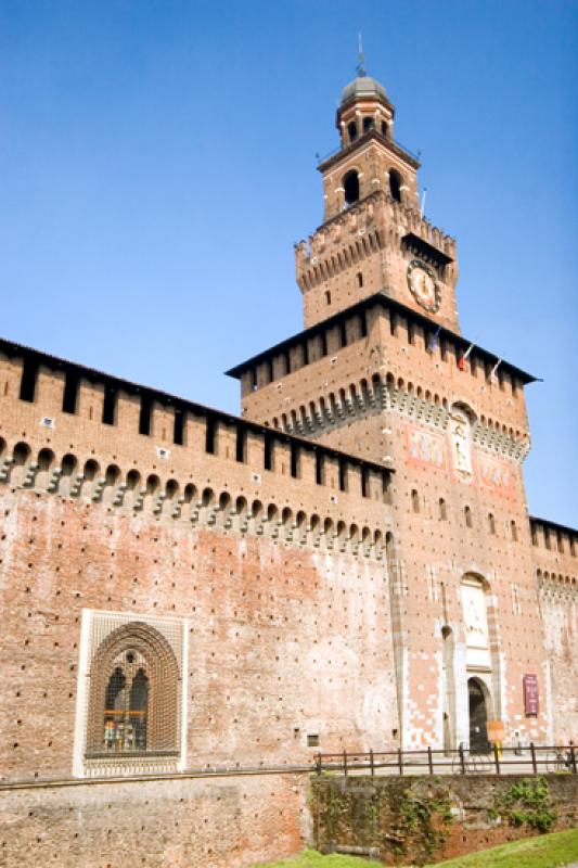 Castillo Sforzesco, Milan, Lombardia, Italia, Euro...