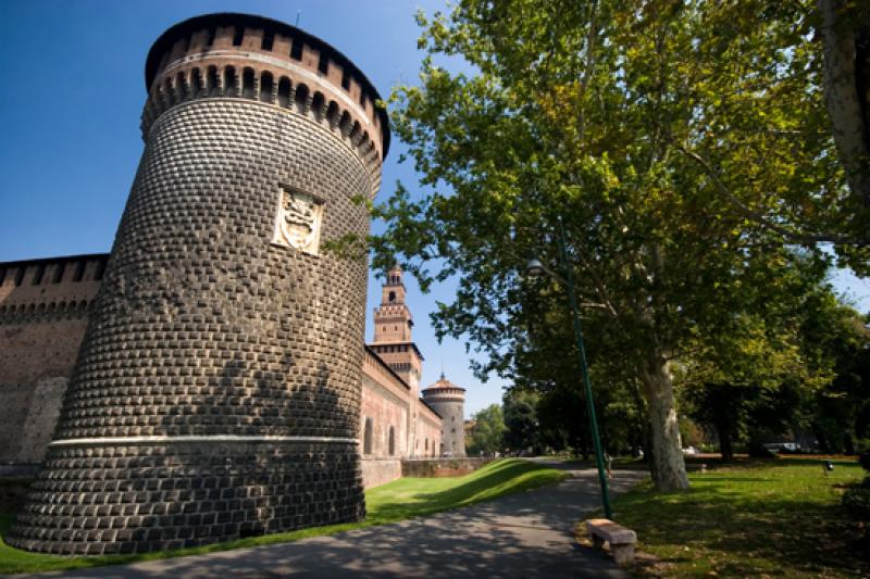 Castillo Sforzesco, Milan, Lombardia, Italia, Euro...