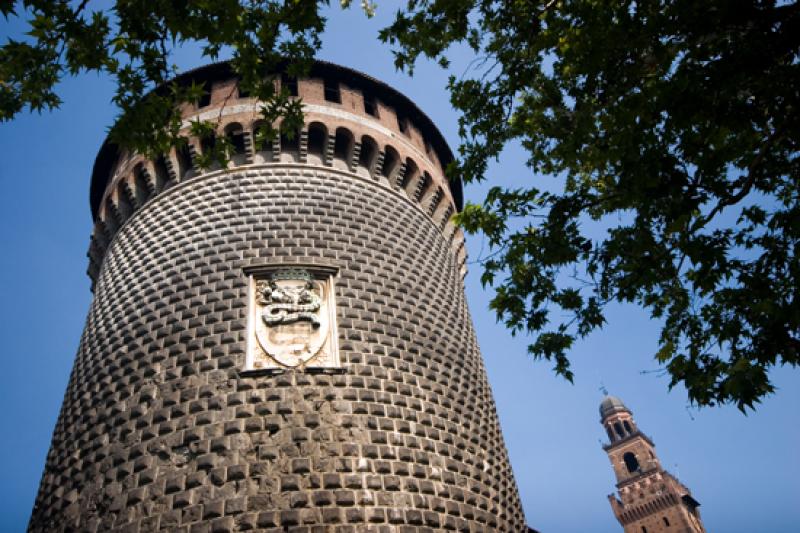 Castillo Sforzesco, Milan, Lombardia, Italia, Euro...