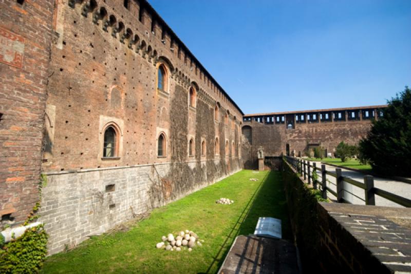 Castillo Sforzesco, Milan, Lombardia, Italia, Euro...