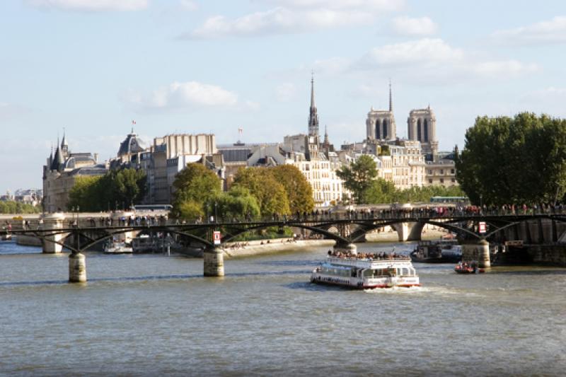 Isla de la Cite, Rio Sena, Paris, Francia, Europa ...