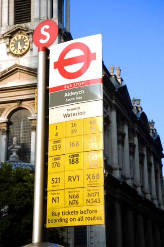 Parada de Autobus, Westminster, Londres, Reino Uni...