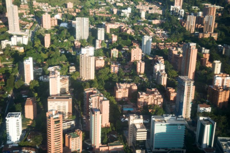 Panoramica de Poblado, Medellin, Antioquia, Colomb...