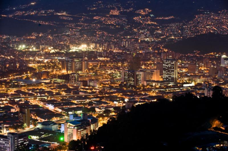 Panoramica de la Ciudad de Medellin, Antioquia, Co...