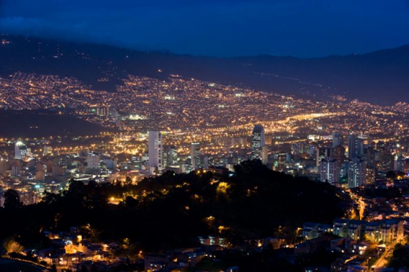 Panoramica de la Ciudad de Medellin, Antioquia, Co...