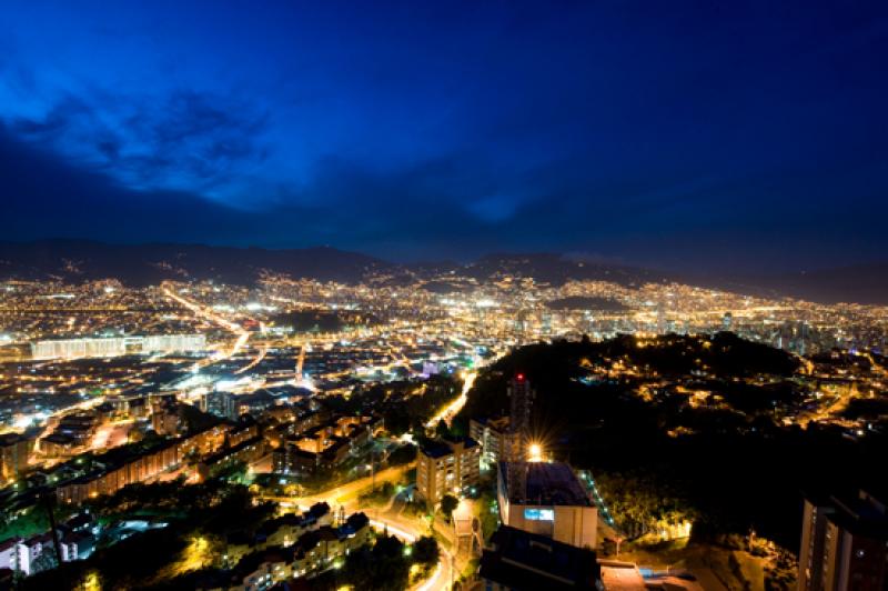 Panoramica de la Ciudad de Medellin, Antioquia, Co...