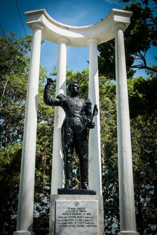 Monumento a Simon Bolivar, Monteria, Cordoba, Colo...