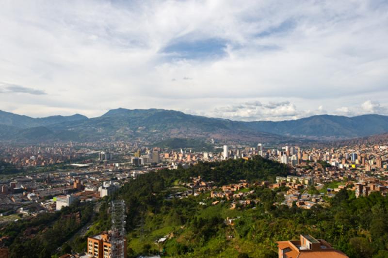 Panoramica de la Ciudad de Medellin, Antioquia, Co...