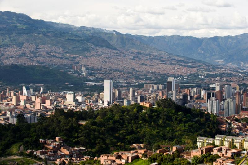 Panoramica de la Ciudad de Medellin, Antioquia, Co...