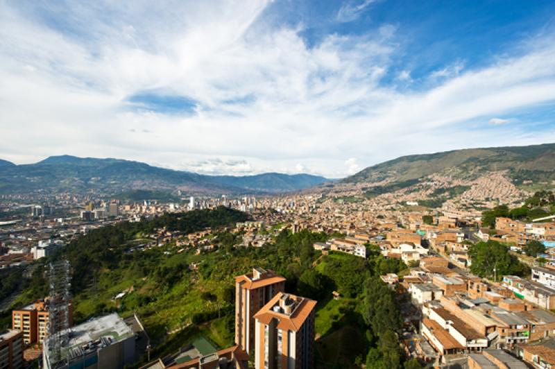 Panoramica de la Ciudad de Medellin, Antioquia, Co...