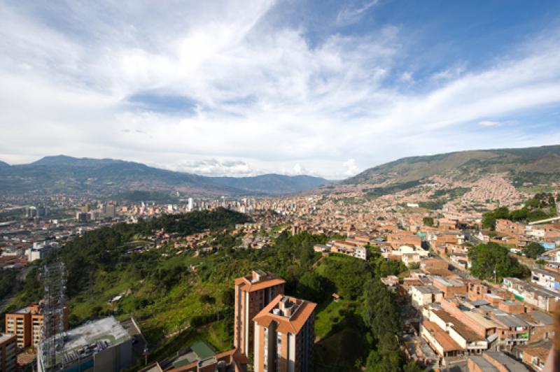 Panoramica de la Ciudad de Medellin, Antioquia, Co...