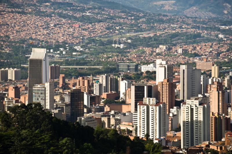 Panoramica de la Ciudad de Medellin, Antioquia, Co...