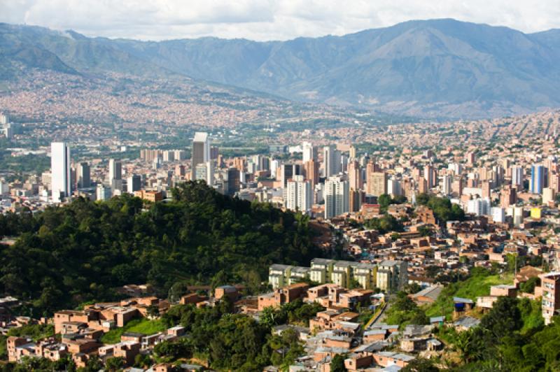 Panoramica de la Ciudad de Medellin, Antioquia, Co...