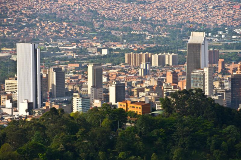 Panoramica de la Ciudad de Medellin, Antioquia, Co...