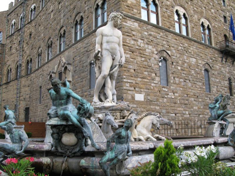 Fuente de Neptuno, Florencia, Toscana, Italia, Eur...