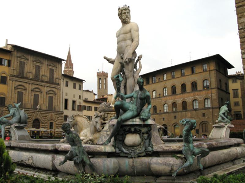 Fuente de Neptuno, Florencia, Toscana, Italia, Eur...