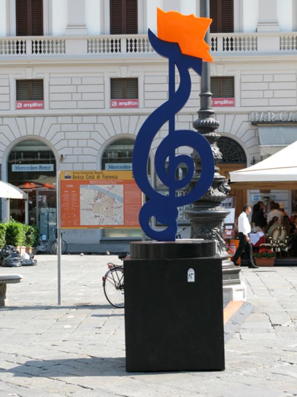 Plaza de la Republica, Florencia, Toscana, Italia,...