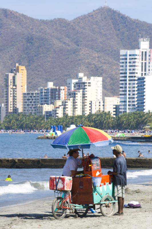 Vendedor en El Rodadero, Santa Marta, Magdalena, C...