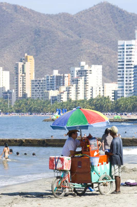 Vendedor en El Rodadero, Santa Marta, Magdalena, C...