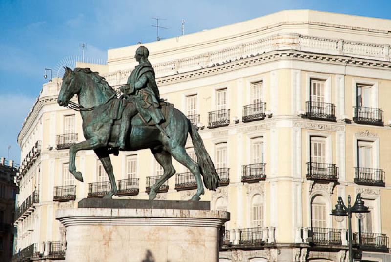 Estatua Ecuestre de Carlos III, Madrid, EspaÃ±a,...