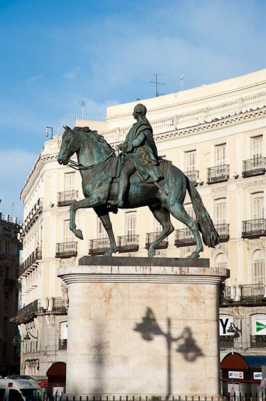 Estatua Ecuestre de Carlos III, Madrid, EspaÃ±a,...