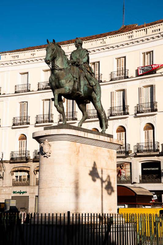 Estatua Ecuestre de Carlos III, Madrid, EspaÃ±a,...