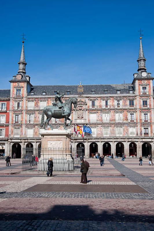 Plaza Mayor de Madrid, Madrid, EspaÃ±a, Europa O...