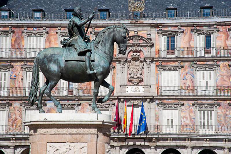 Plaza Mayor de Madrid, Madrid, EspaÃ±a, Europa O...