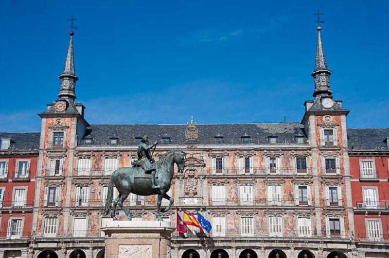 Plaza Mayor de Madrid, Madrid, EspaÃ±a, Europa O...