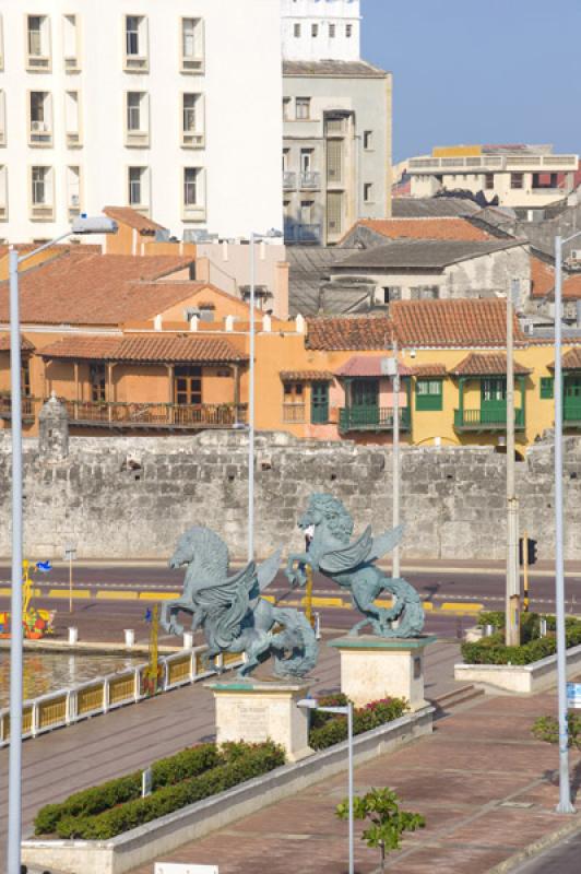 Muelle de los Pegasos, Cartagena, Bolivar, Colombi...