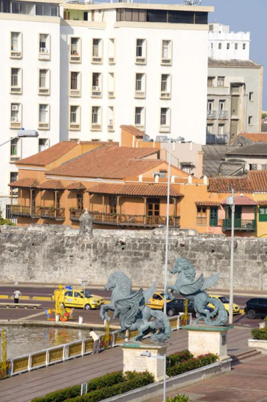 Muelle de los Pegasos, Cartagena, Bolivar, Colombi...