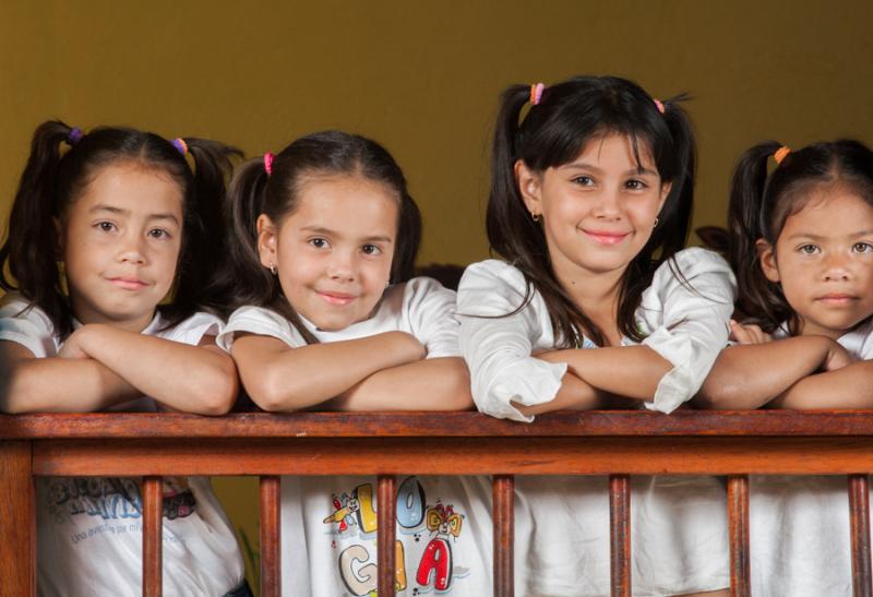 Grupo de Niñas Sonriendo