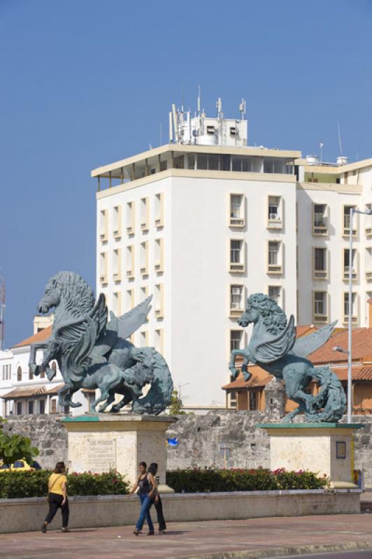 Muelle de los Pegasos, Cartagena, Bolivar, Colombi...