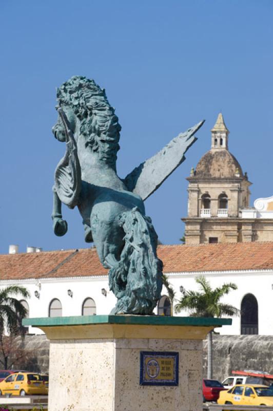 Muelle de los Pegasos, Cartagena, Bolivar, Colombi...