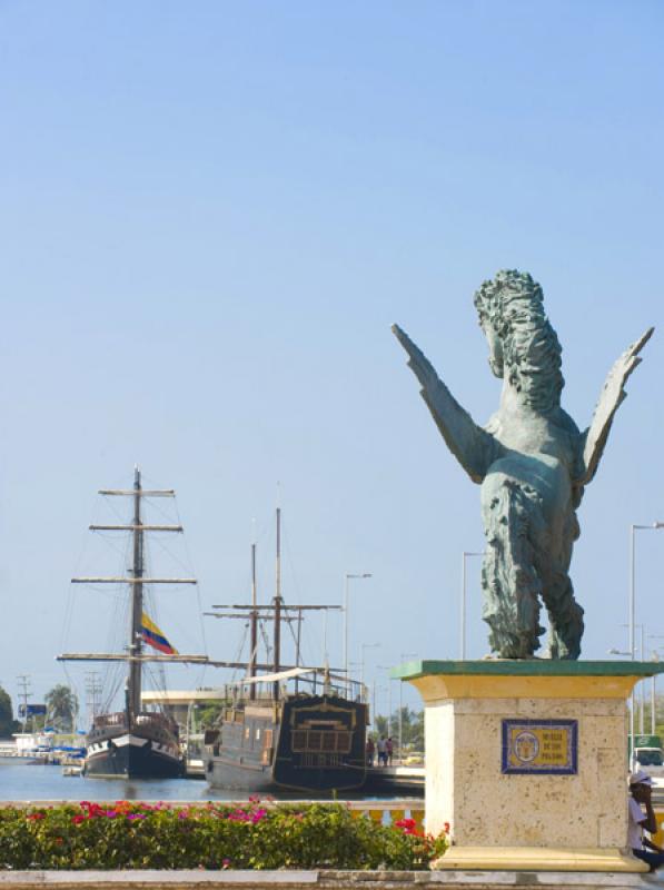 Muelle de los Pegasos, Cartagena, Bolivar, Colombi...