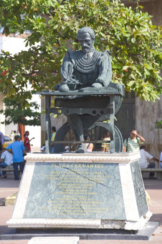 Monumento a Cervantes, Cartagena, Bolivar, Colombi...