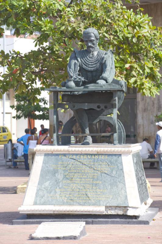 Monumento a Cervantes, Cartagena, Bolivar, Colombi...