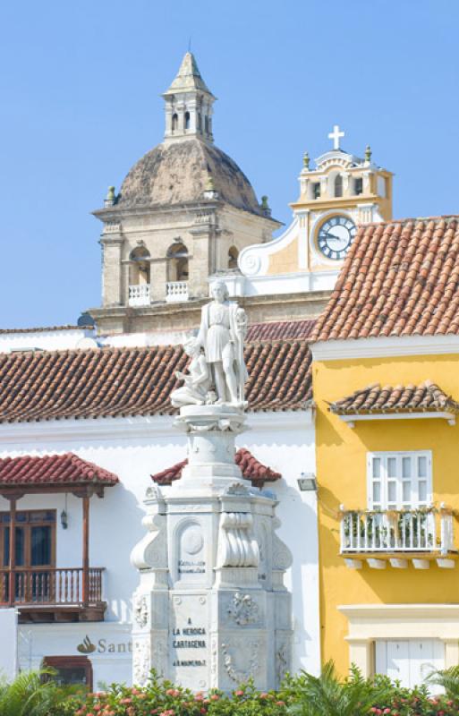 Plaza de la Aduana, Cartagena, Bolivar, Colombia