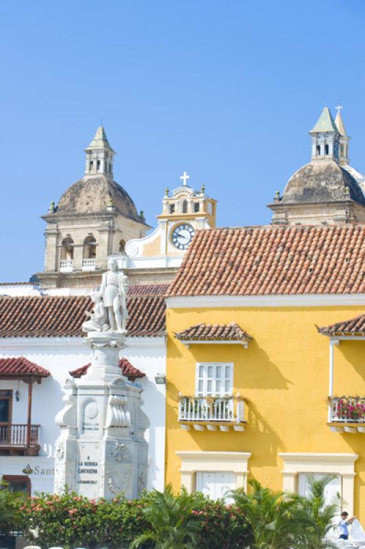 Plaza de la Aduana, Cartagena, Bolivar, Colombia