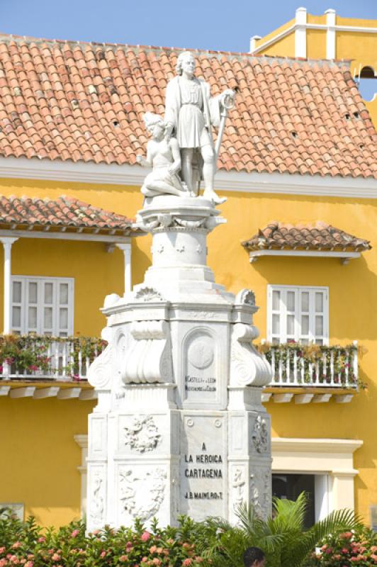 Plaza de la Aduana, Cartagena, Bolivar, Colombia