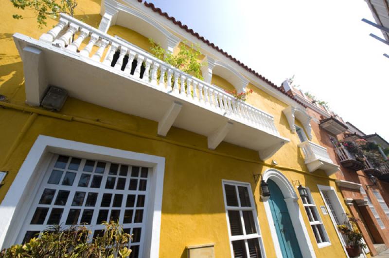 Viviendas Coloniales, Cartagena, Bolivar, Colombia